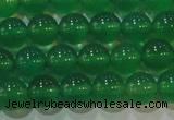 CAG6604 15.5 inches 6mm round green agate gemstone beads