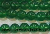 CAG6605 15.5 inches 8mm round green agate gemstone beads