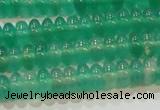 CAG6620 15.5 inches 3*6mm rondelle green agate gemstone beads