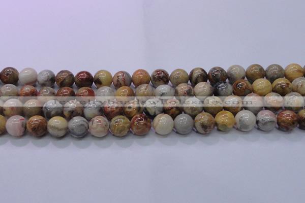 CAG6673 15.5 inches 10mm round natural crazy lace agate beads