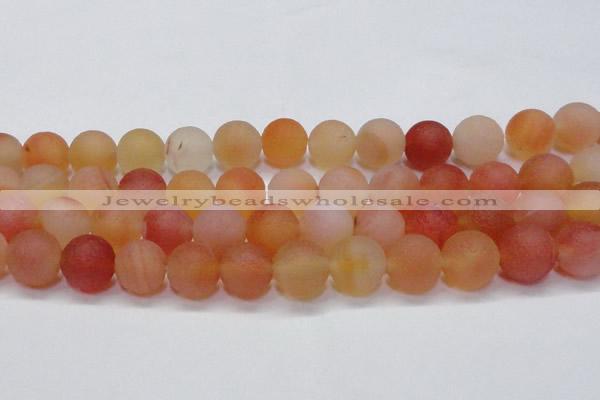 CAG6693 15 inches 14mm round multicolor pilates agate beads