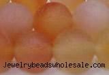 CAG6695 15 inches 18mm round multicolor pilates agate beads