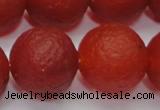 CAG6704 15 inches 16mm round red pilates agate beads