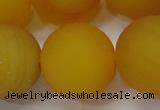 CAG6726 15 inches 20mm round yellow pilates agate beads