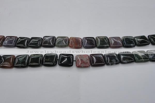 CAG6778 15.5 inches 12*12mm square Indian agate beads wholesale