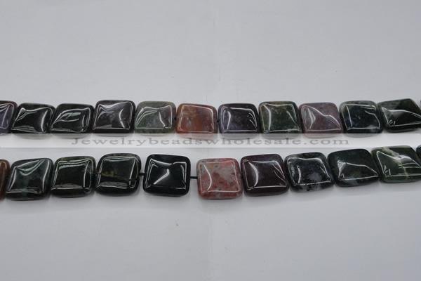 CAG6779 15.5 inches 14*14mm square Indian agate beads wholesale