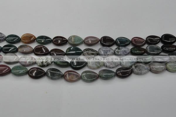 CAG6802 15.5 inches 12*16mm flat teardrop Indian agate beads