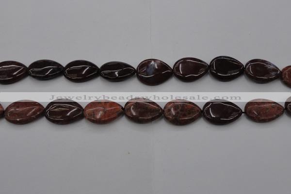 CAG6807 15.5 inches 18*25mm flat teardrop Indian agate beads