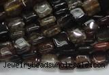 CAG692 15.5 inches 8*8mm square dragon veins agate beads wholesale