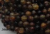 CAG702 15.5 inches 6mm round dragon veins agate beads wholesale