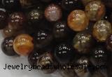 CAG703 15.5 inches 10mm round dragon veins agate beads wholesale