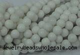 CAG704 15.5 inches 4mm round white agate gemstone beads wholesale