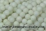 CAG705 15.5 inches 6mm round white agate gemstone beads wholesale