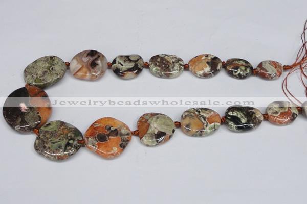 CAG7050 15.5 inches 15*20mm - 30*40mm freeform ocean agate beads