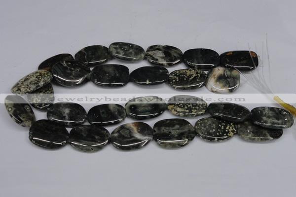 CAG7073 15.5 inches 22*30mm - 25*35mm freeform ocean agate beads