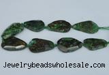 CAG7074 15.5 inches 25*35mm - 35*50mm faceted freeform ocean agate beads