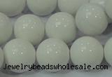 CAG708 15.5 inches 18mm round white agate gemstone beads wholesale