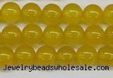 CAG7103 15.5 inches 10mm round yellow agate gemstone beads