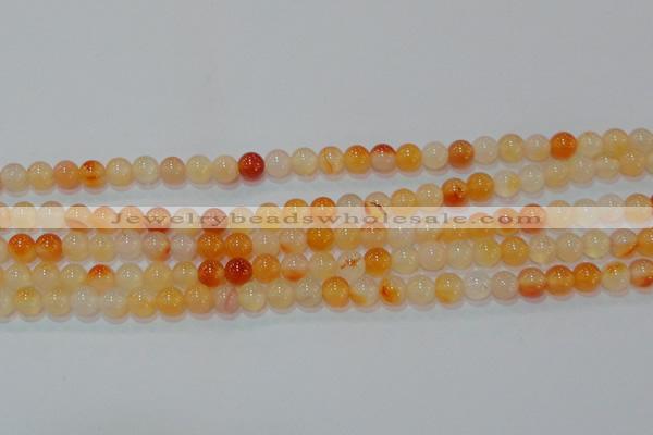 CAG7131 15.5 inches 6mm round red agate gemstone beads