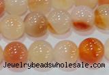 CAG7133 15.5 inches 10mm round red agate gemstone beads