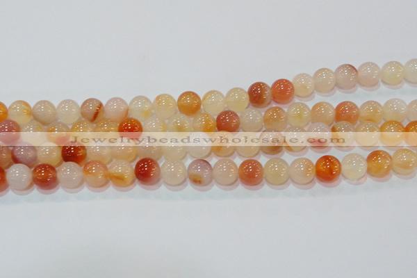 CAG7133 15.5 inches 10mm round red agate gemstone beads