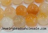 CAG7134 15.5 inches 12mm round red agate gemstone beads