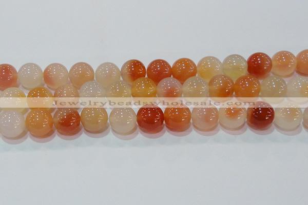 CAG7136 15.5 inches 16mm round red agate gemstone beads