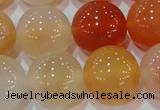 CAG7137 15.5 inches 18mm round red agate gemstone beads