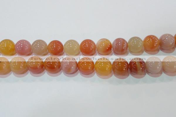 CAG7138 15.5 inches 20mm round red agate gemstone beads