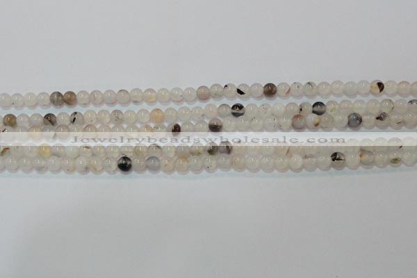 CAG7140 15.5 inches 4mm round Montana agate gemstone beads