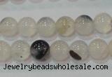 CAG7141 15.5 inches 6mm round Montana agate gemstone beads