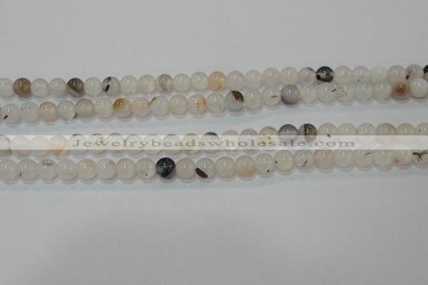 CAG7141 15.5 inches 6mm round Montana agate gemstone beads