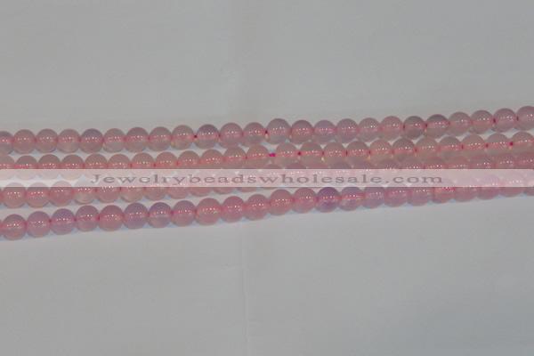 CAG7150 15.5 inches 6mm round pink agate gemstone beads