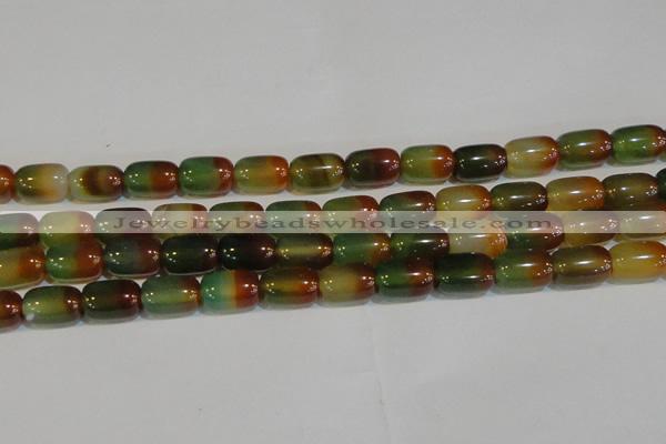 CAG7177 15.5 inches 12*16mm drum rainbow agate gemstone beads