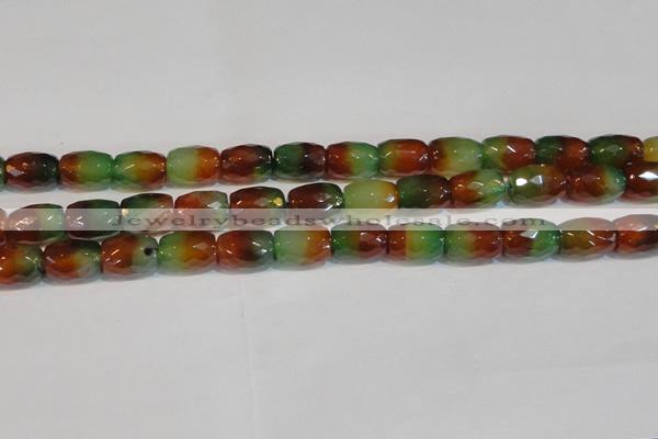 CAG7180 15.5 inches 12*16mm drum rainbow agate gemstone beads