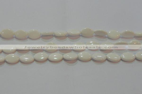 CAG7230 15.5 inches 13*18mm marquise white agate gemstone beads