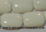 CAG7249 15.5 inches 22*30mm rectangle white agate gemstone beads