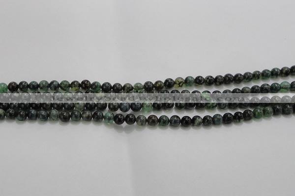 CAG7320 15.5 inches 4mm round dragon veins agate beads wholesale