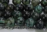 CAG7322 15.5 inches 8mm round dragon veins agate beads wholesale