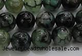 CAG7324 15.5 inches 12mm round dragon veins agate beads wholesale