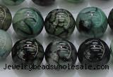 CAG7326 15.5 inches 16mm round dragon veins agate beads wholesale