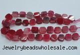 CAG7351 15.5 inches 14*15mm - 16*18mm octagonal dragon veins agate beads