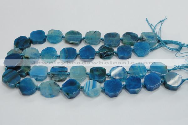 CAG7359 15.5 inches 18*20mm - 20*22mm octagonal dragon veins agate beads