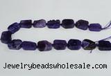 CAG7390 15.5 inches 15*20mm - 18*25mm freeform dragon veins agate beads