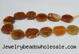 CAG7402 15.5 inches 25*30mm - 30*35mm freeform dragon veins agate beads