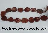 CAG7408 15.5 inches 20*25mm - 25*30mm freeform dragon veins agate beads