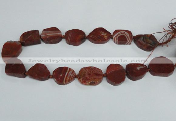 CAG7408 15.5 inches 20*25mm - 25*30mm freeform dragon veins agate beads