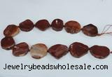 CAG7409 15.5 inches 25*30mm - 30*38mm freeform dragon veins agate beads