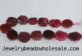 CAG7411 15.5 inches 25*27mm - 30*32mm freeform dragon veins agate beads