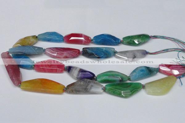 CAG7416 15.5 inches 15*35mm - 17*45mm dragon veins agate beads